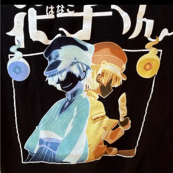 Toilet-Bound Hanako-kun T-Shirt – Official Anime Graphic Tee  Black Unisex Small - Picture 2 of 4